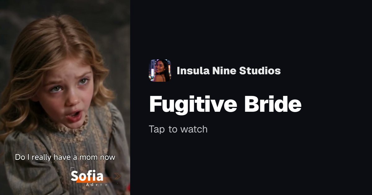 The card a studio link shows in a chat: Fugitive Bride by Insula Nine Studios